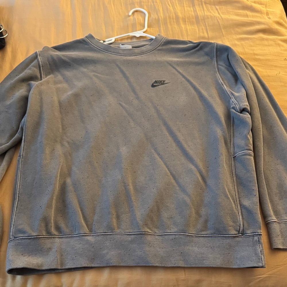 Nike Men's Dark Gray Crewneck Sweater